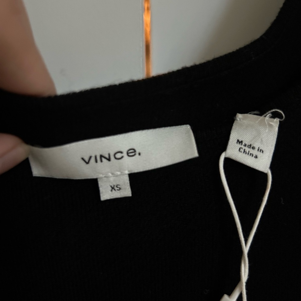 NWT Vince black tank knit dress in XS - Picture 4 of 5